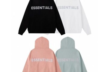 Fear of God Essentials Classic Fleece Reflective Hoodie Pink